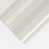 Couverture Polaire Monogramme rayures beiges (Coin)