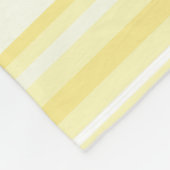 Couverture Polaire Monogramme rayures jaunes citron (Coin)