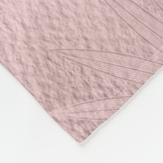 Couverture Polaire Monogramme rose Parties scintillant or (Coin)