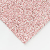 Couverture Polaire Monogramme rose Parties scintillant or | Girly Mod (Coin)