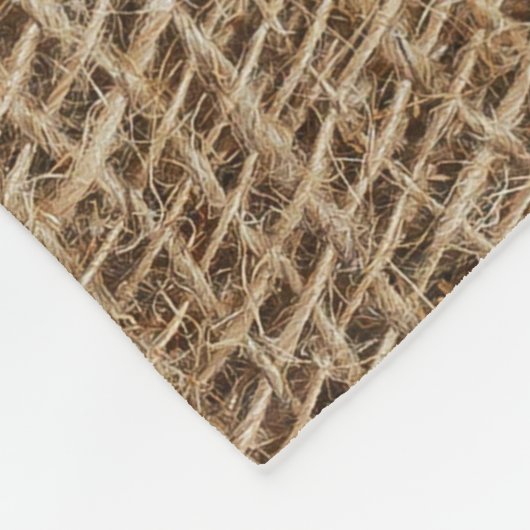 Couverture Polaire Monogramme Russe de Burlap initial (Coin)