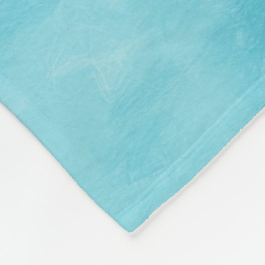 Couverture Polaire Monogramme simple et chic de turquoise d'Aqua avec (Coin)