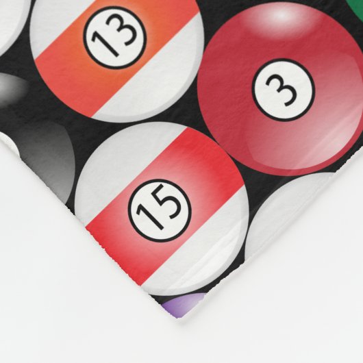 Couverture Polaire Monogramme Solide et bande 🎱 billes de billard (Coin)