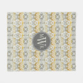 Couverture Polaire Monogramme | Tapestry Rosette II (Devant (Horizontal))