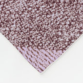 Couverture Polaire Monogramme Turquoise rose scandinave (Coin)