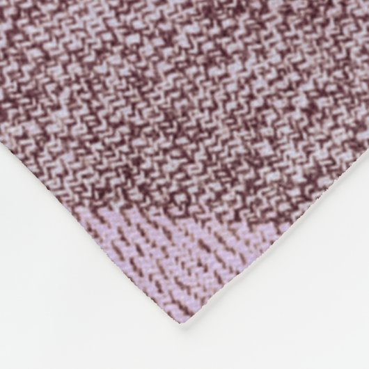 Couverture Polaire Monogramme Turquoise rose scandinave (Coin)