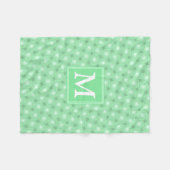 Couverture Polaire Monogramme vert ressort cercles motif (Devant (Horizontal))