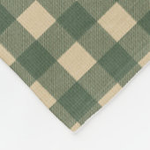 Couverture Polaire Monogramme Vert Tan Beige Buffle Plaid Pays (Coin)
