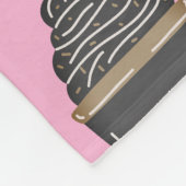 Couverture Polaire Monogrammed personalize fleece blanket coffee (Coin)