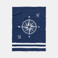 Monogrammes personnalisés Rose de boussole nautiqu