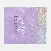 Couverture Polaire Monographie de la parties scintillant mignonne iri (Devant (Horizontal))