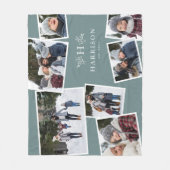 Couverture Polaire Monographie rustique collage de famille 7 photo tu (Devant)