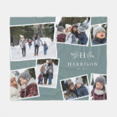 Couverture Polaire Monographie rustique collage de famille 7 photo tu (Devant (Horizontal))