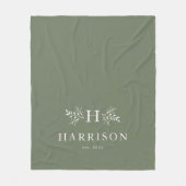 Couverture Polaire Monographie rustique sauge vert nouveau nom (Devant)