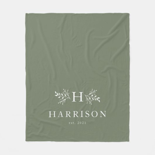 Couverture Polaire Monographie rustique sauge vert nouveau nom (Devant)