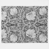 Couverture Polaire Monotone gris Pimpernel, William Morris (Devant (Horizontal))