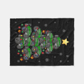 Couverture Polaire Monster Camion Arbre de Noël Joyeux garçons Enfant (Devant (Horizontal))