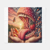 Couverture Polaire Monster Grosse bouche (Devant (Horizontal))