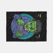 Couverture Polaire Monster Halloween Costume jeu vidéo Contro (Devant (Horizontal))