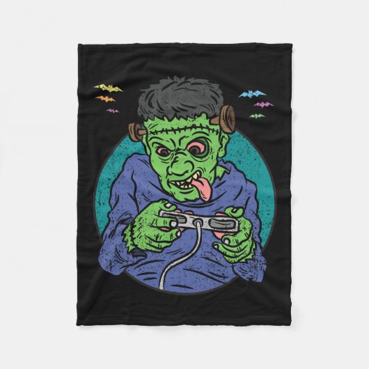 Couverture Polaire Monster Halloween Costume jeu vidéo Contro (Devant)