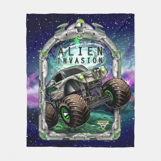 Couverture Polaire Monster Jam Invasion Alien (Devant)