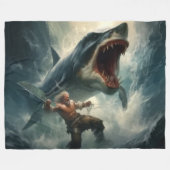 COUVERTURE POLAIRE MONSTER SHARK (Devant (Horizontal))