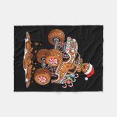 Couverture Polaire Monster Truck Gingerbread Man Funny Christmas Baki (Devant (Horizontal))