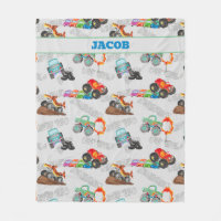Monster Truck Jam Watercolor Cars Enfants