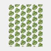 Couverture Polaire Monstera Albo Fleece Blanket (Devant)