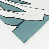 Couverture Polaire Monstera de bananes tropicales : Branché sans fil. (Coin)