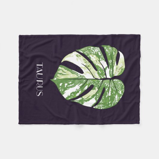 Couverture Polaire Monstera thaïe de Constellation Taurus (Devant (Horizontal))