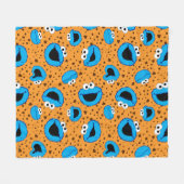 Couverture Polaire Monstre de cookies sur Motif de cookies (Devant (Horizontal))