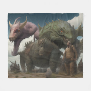 Couverture Polaire Monstres du monde fantastique