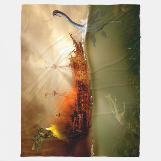 COUVERTURE POLAIRE MONSTRES MARINS (Devant)