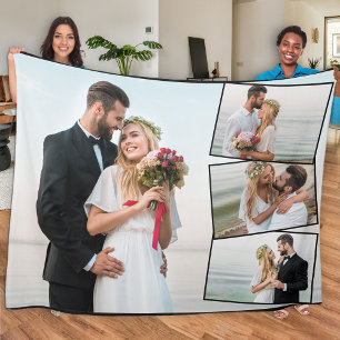 Couverture Polaire Montage photo moderne 4 Photo de mariage