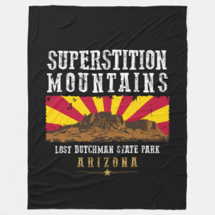 COUVERTURE POLAIRE MONTAGNE DE SUPERSTITION ARIZONA