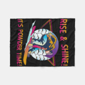 Couverture Polaire Montée et brillance de snowboard Retro 80s Sno (Devant (Horizontal))