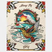 Couverture Polaire Monterey Tattoo Design : un symbole - 60"x80" (Devant)