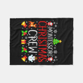 Couverture Polaire Montessori Christmas Crew Matching Xmas (Devant (Horizontal))