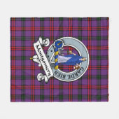 Couverture Polaire Montgomery Moderne Clan Badge Tartan Plaid (Devant (Horizontal))