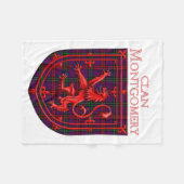 Couverture Polaire Montgomery Tartan Scottish Plaid Lion Rampant (Devant (Horizontal))