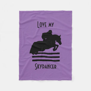 Couverture Polaire Montrer la silhouette du cavalier pour les amateur