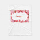 Couverture Polaire Montrez l'amour au 14 février. (Devant)