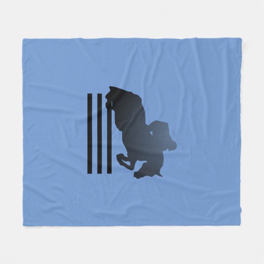 Couverture Polaire Montrez le cavalier qui franchit un obstacle. (Devant (Horizontal))