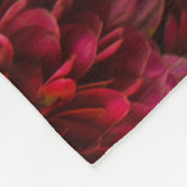 Couverture Polaire Moody Dahlia Fleurs Texture foncée (Coin)