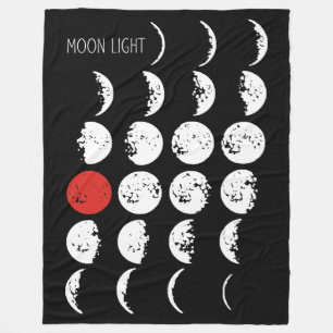 Couverture Polaire MOONLIGHT blanc & rouge + vos idées