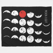Couverture Polaire MOONLIGHT blanc & rouge + vos idées (Devant (Horizontal))