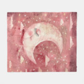 Couverture Polaire Moonlit Rustic Red Nursery & Kids' Room (Devant (Horizontal))