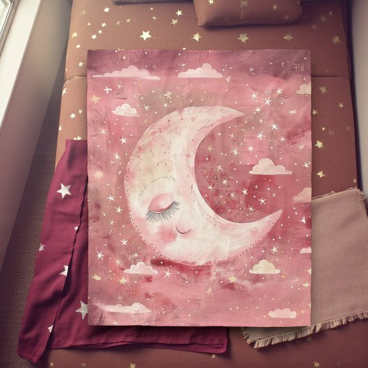 Couverture Polaire Moonlit Rustic Red Nursery & Kids' Room