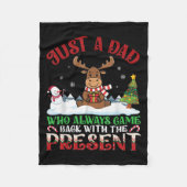 Couverture Polaire Moose Dad Who Always Came Back With The Present Ch (Devant)